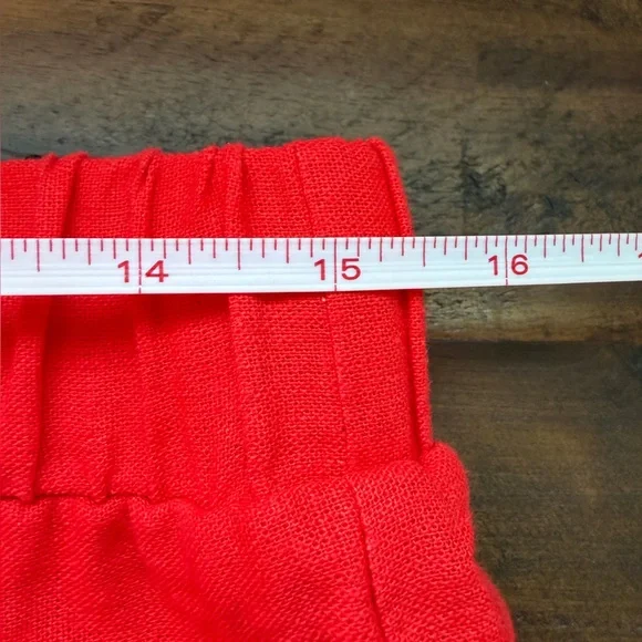 Nicole Miller Linen Blend Skirt Set Womens Medium Tiered Maxi Vacation Cruise - Picture 8 of 12